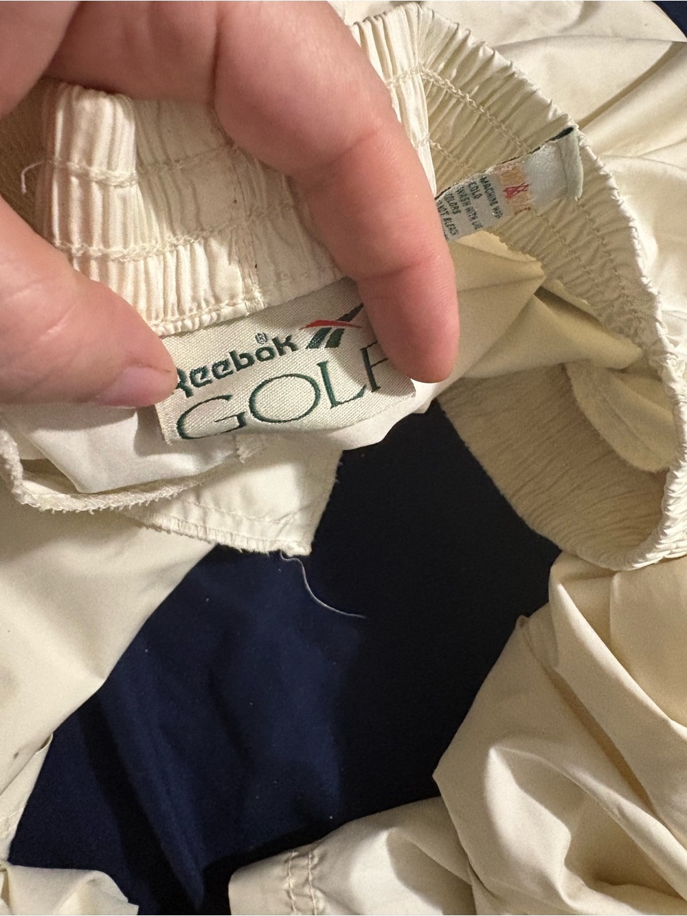 Reebok unisex Cream Golf pant
